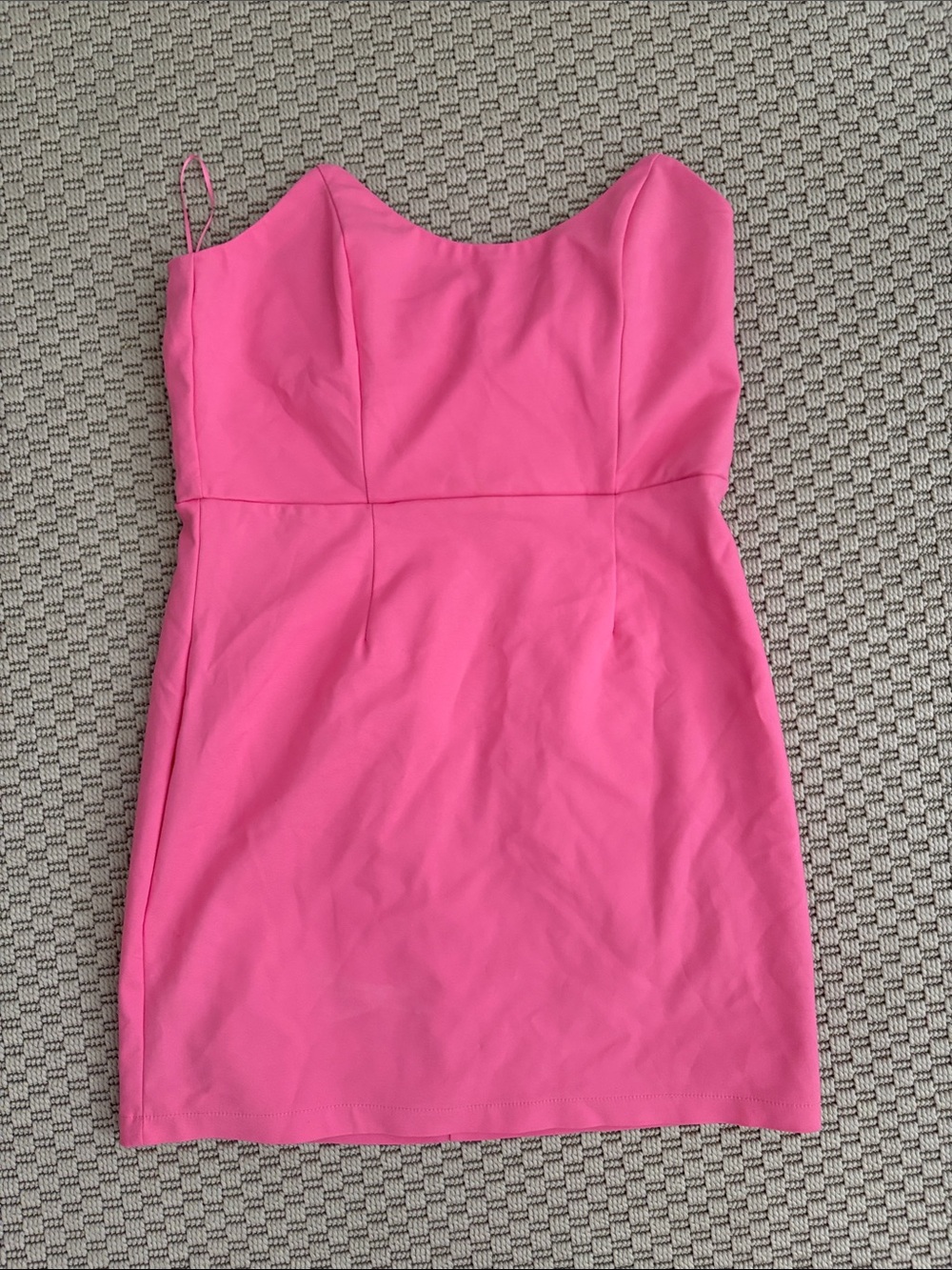 superdown Hot Pink Strapless Mini Dress